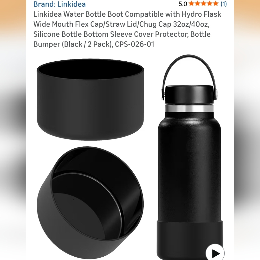 Linkidea Lavender Silicone Bottle Sleeve and Cap Set Compatable With Iron Flask